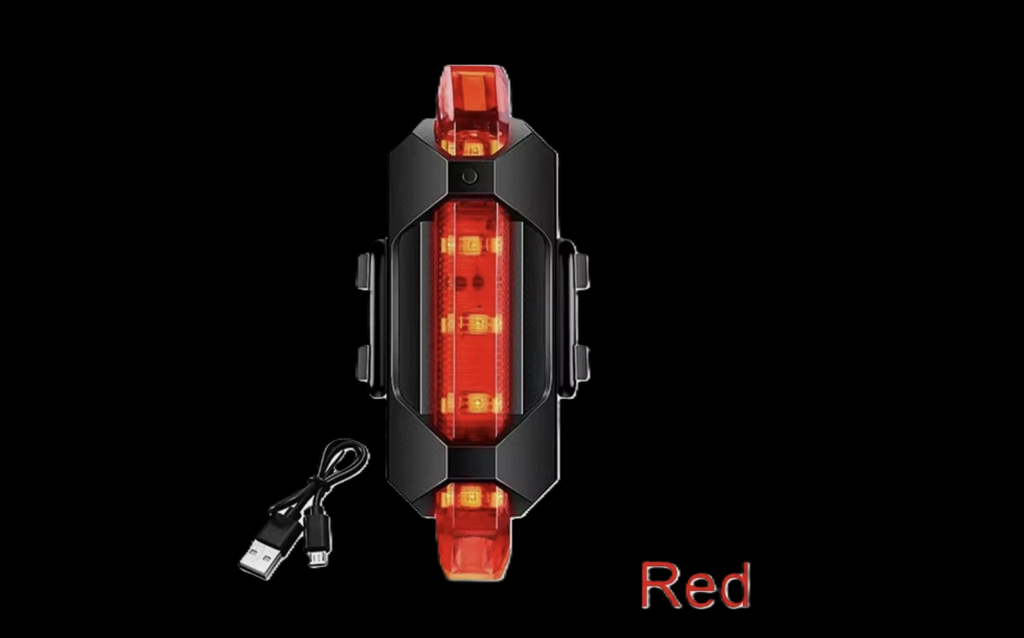 LED Bike Lights Set Front and Back Waterproof, Black, Universal, Rechargeable